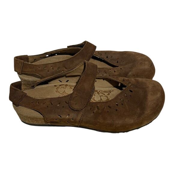 Aetrex SC914W Brown Suede Mary Jane Comfort Shoes Women's Size 9,5 Orthotic - Picture 2 of 10